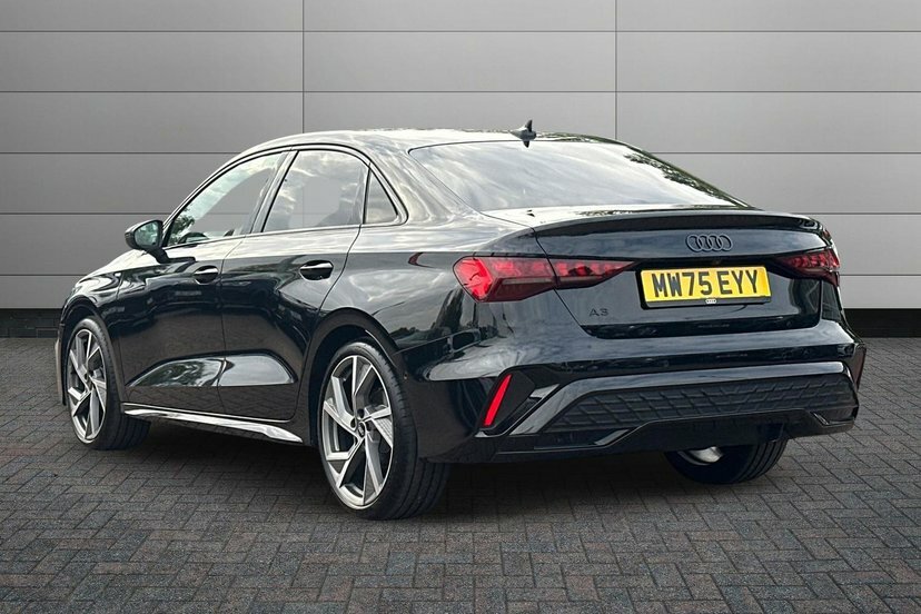 Audi A3 1.5 Tfsi 35 Black Edition Saloon S Tron MW75EYY Black #3