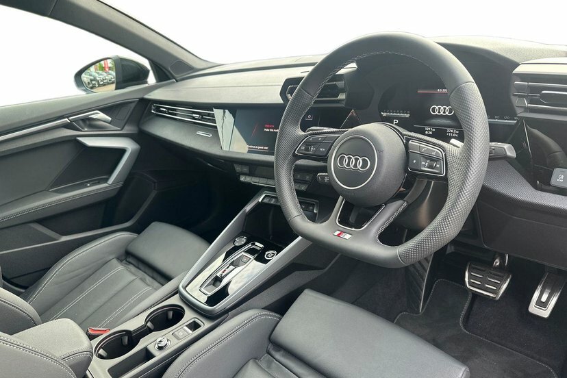 Audi A3 1.5 Tfsi 35 Black Edition Saloon S Tron MW75EYY Black #6