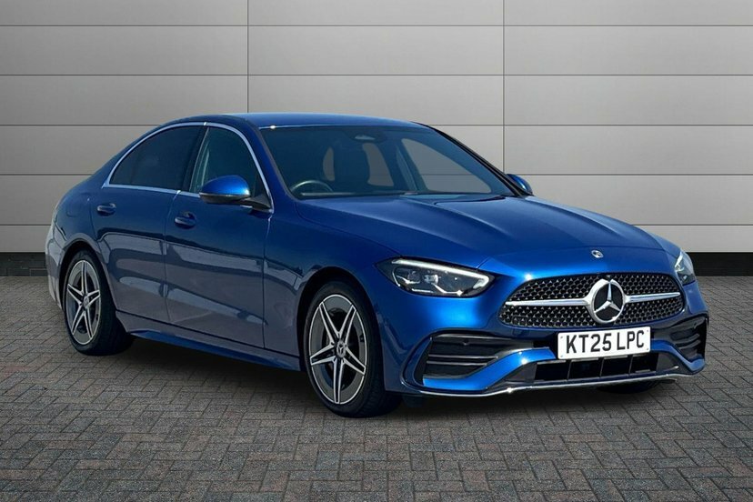 Mercedes-Benz C Class 1.5 C200h Mhev Amg Line Saloon Hybrid G Blue