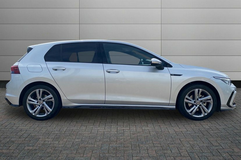 Volkswagen Golf 1.5 Etsi Mhev R-line Hatchback Hybrid D WG24VUN Silver #4