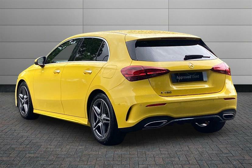 Mercedes-Benz A Class A180 Amg Line Executive DK23UBY Yellow #2