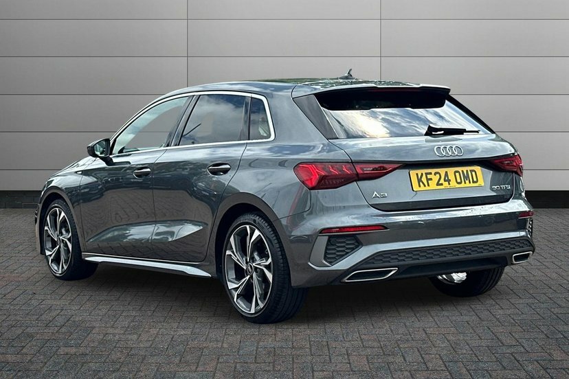 Audi A3 1.0 Tfsi 30 S Line Sportback S Tronic KF24OMD Grey #3