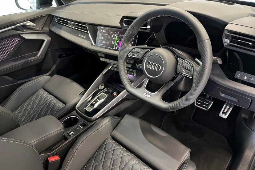 Audi S3 2.0 Tfsi Black Edition Sportback S Tron EF75KKT Blue #6