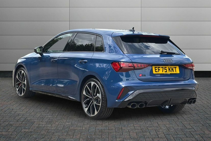 Audi S3 2.0 Tfsi Black Edition Sportback S Tron EF75KKT Blue #3