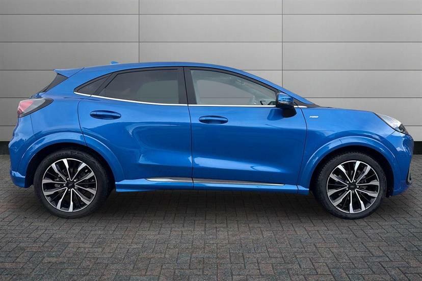 Ford Puma 1.0 Ecoboost Hybr Mhev 155 St-line Vignale Dct YO23CFZ Blue #4