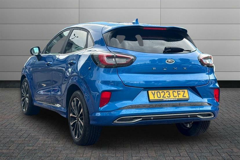 Ford Puma 1.0 Ecoboost Hybr Mhev 155 St-line Vignale Dct YO23CFZ Blue #3