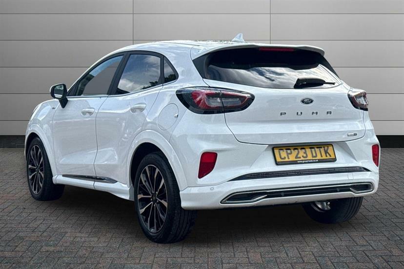 Ford Puma 1.0 Ecoboost Hybr Mhev 155 St-line Vignale Dct CP23DTK White #3