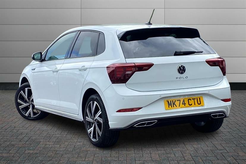 Volkswagen Polo 1.0 Tsi R-line Dsg MK74CTU White #3