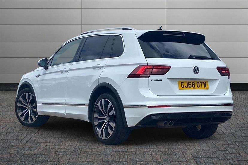 Volkswagen Tiguan 2.0 Tdi 150 R-line Dsg GJ68OTW White #3