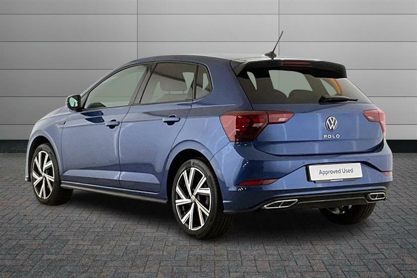 Volkswagen Polo 1.0 Tsi 110 R-line Dsg DF73JWE Blue #3
