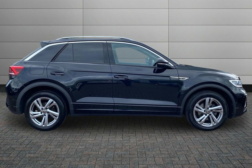 Volkswagen T-Roc 1.5 Tsi R-line Suv Dsg 150 Ps MF72YOR Black #4
