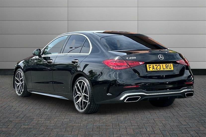 Mercedes-Benz C Class C200 Amg Line Premium Plus 9G-tronic Black