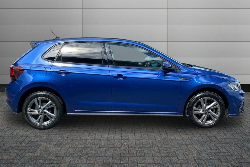 Volkswagen Polo 1.0 Tsi R-line Hatchback 95 Ps MM22PDV Blue #4