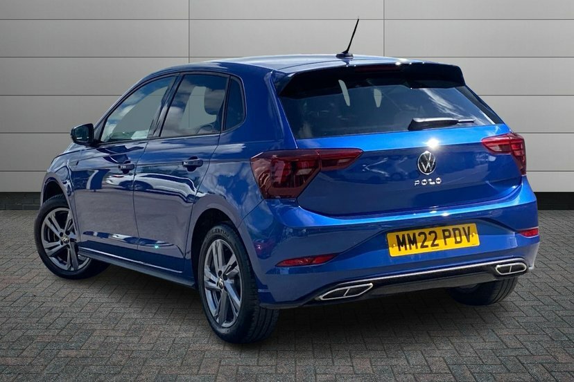 Volkswagen Polo 1.0 Tsi R-line Hatchback 95 Ps MM22PDV Blue #3