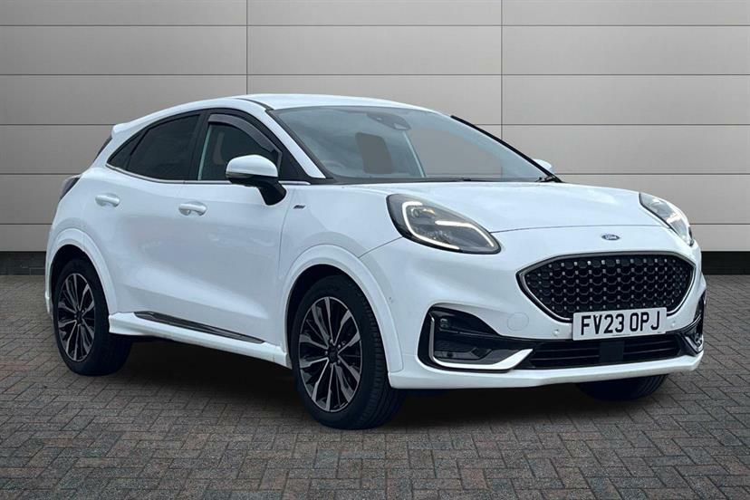 Ford Puma 1.0 Ecoboost Hybr Mhev 155 St-line Vignale Dct White