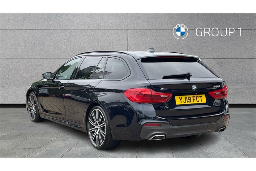 BMW 5 Series 540I Xdrive M Sport Black #2