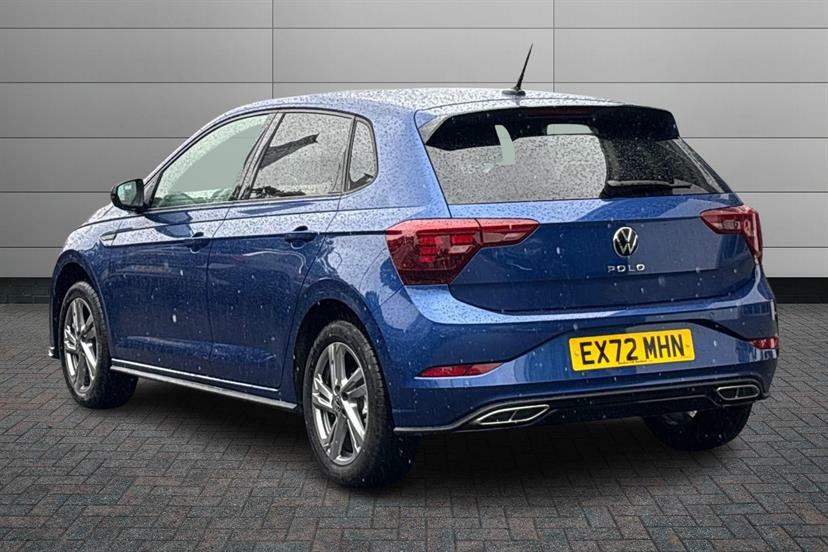 Volkswagen Polo 1.0 Tsi 110 R-line Dsg EX72MHN Blue #2