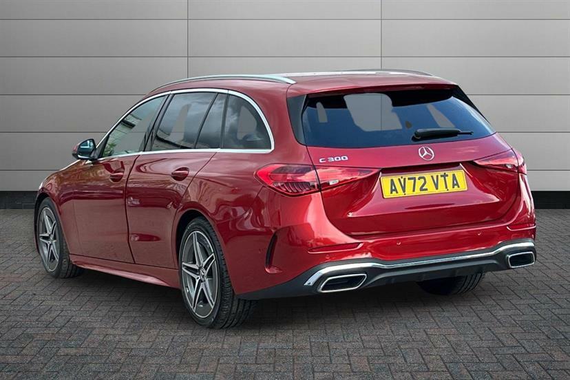 Mercedes-Benz C Class C300 Amg Line 9G-tronic Red #2