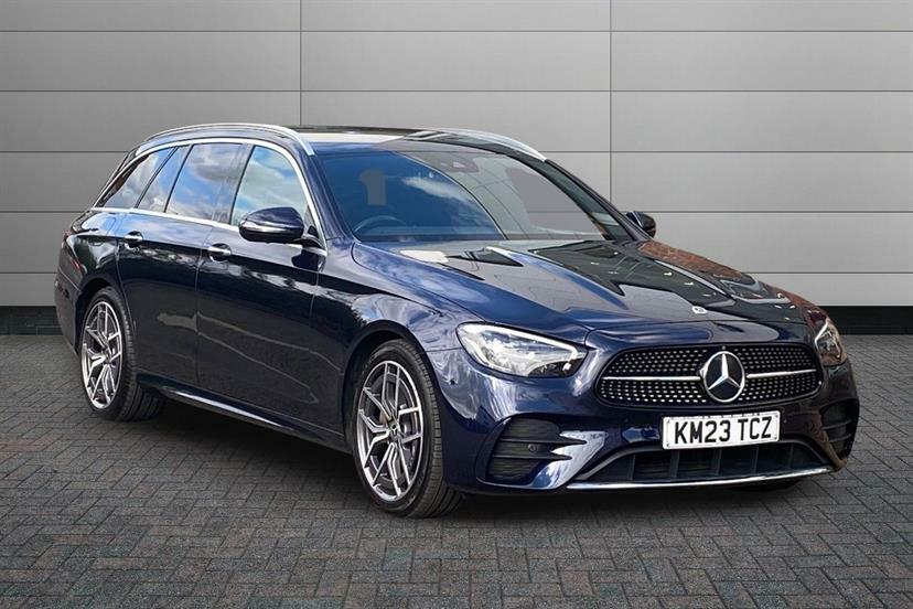 Mercedes-Benz E Class E220d 200 Amg Line Premium 9G-tronic Blue