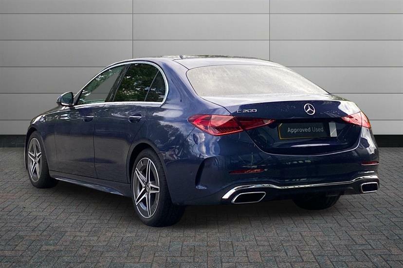 Mercedes-Benz C Class C200 Amg Line 9G-tronic Blue #2