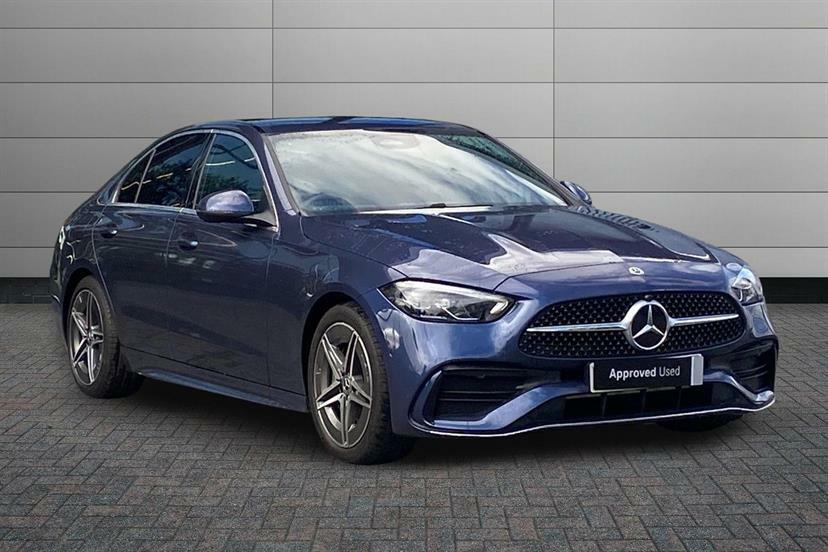 Mercedes-Benz C Class C200 Amg Line 9G-tronic Blue