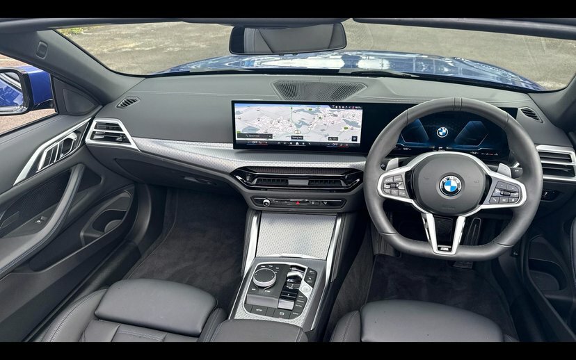 BMW 4 Series 420I M Sport Convertible LR26KOW Blue #4