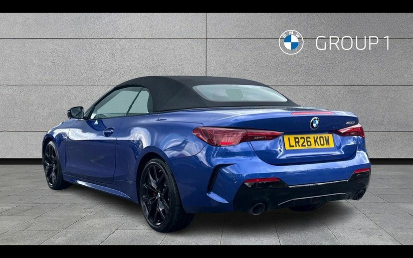 BMW 4 Series 420I M Sport Convertible LR26KOW Blue #2
