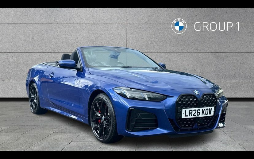 BMW 4 Series 420I M Sport Convertible Blue