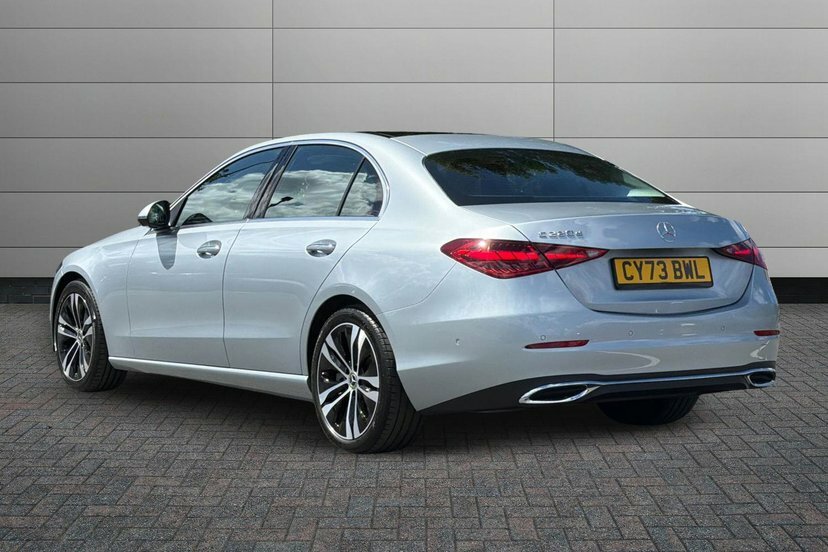 Mercedes-Benz C Class C220d Exclusive Luxury Saloon CY73BWL Silver #2