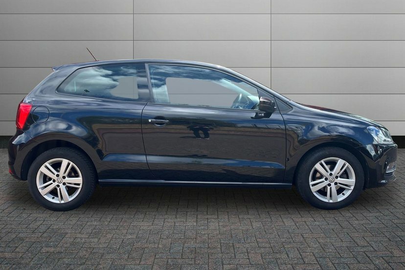 Volkswagen Polo 1.2 Tsi Match Edition Hatchback RK67YHS Black #4