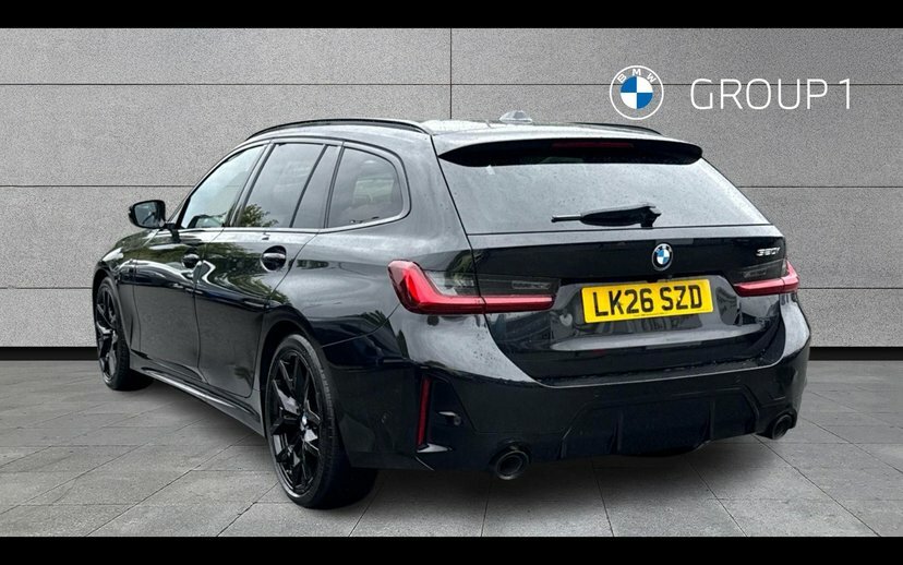 BMW 3 Series 320I M Sport Touring LK26SZD Black #2