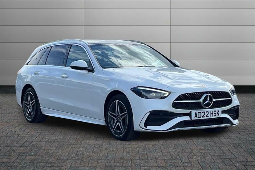 Mercedes-Benz C Class C300e Amg Line Premium Plus 9G-tronic White