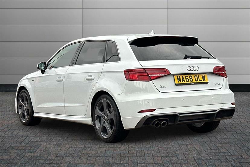 Audi A3 1.5 Tfsi S Line S Tronic Tech Pack MA68OLW White #3