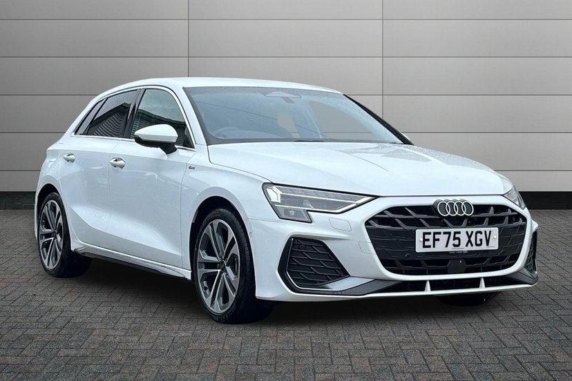Audi A3 1.5 Tfsi S Line Sportback S Tronic 150 EF75XGV White