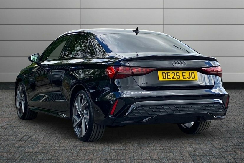 Audi A3 1.5 Tfsi 35 Black Edition Saloon S Tron DE26EJO Black #3