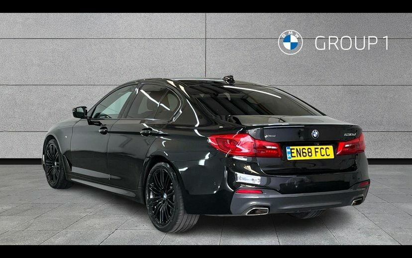 BMW 5 Series 530D Xdrive M Sport Saloon Black #2