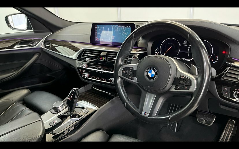 BMW 5 Series 530D Xdrive M Sport Saloon Black #6