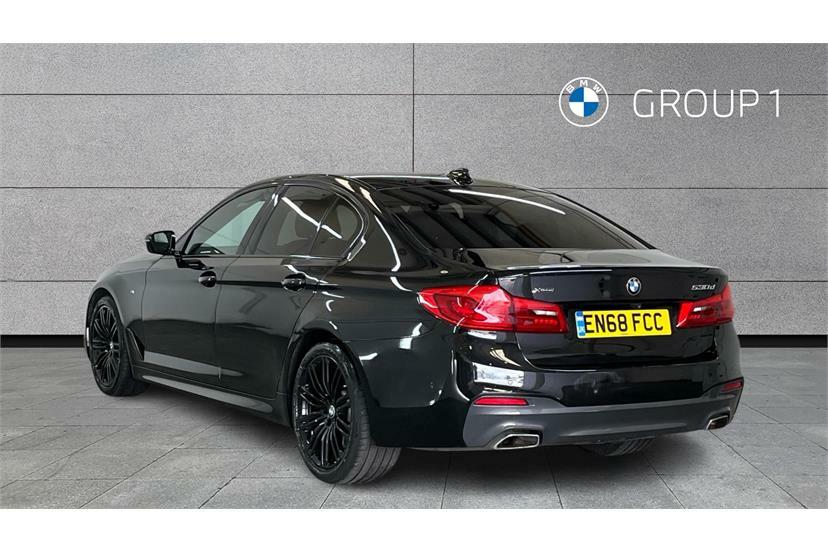 BMW 5 Series 530D Xdrive M Sport Black #2
