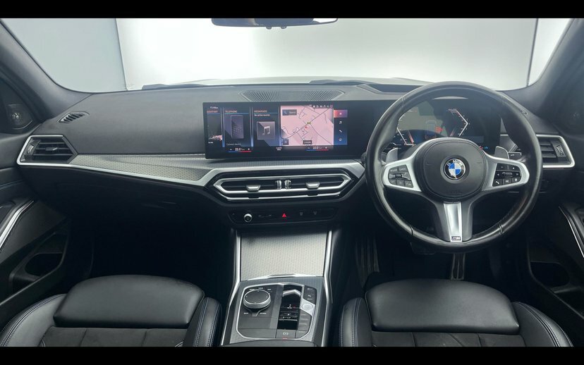 BMW 3 Series 320I M Sport Saloon YA23ZFU Black #4