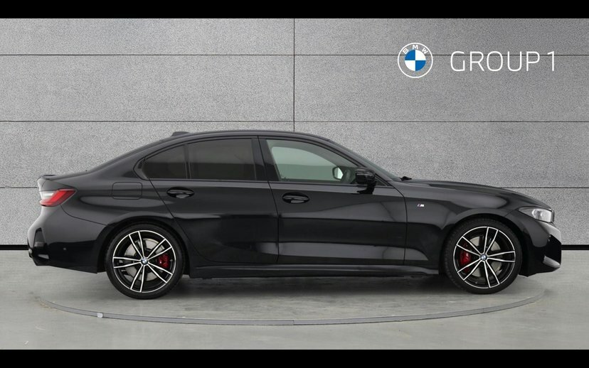 BMW 3 Series 320I M Sport Saloon YA23ZFU Black #3