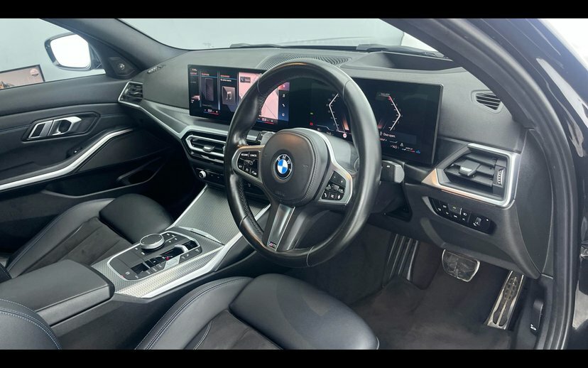 BMW 3 Series 320I M Sport Saloon YA23ZFU Black #6