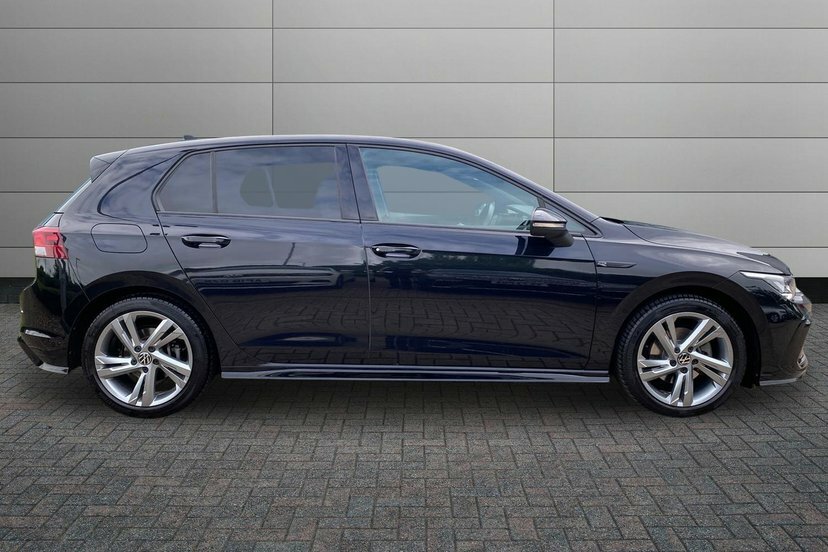 Volkswagen Golf 1.5 Etsi Mhev R-line Hatchback Hybrid D RE71XSJ Black #4