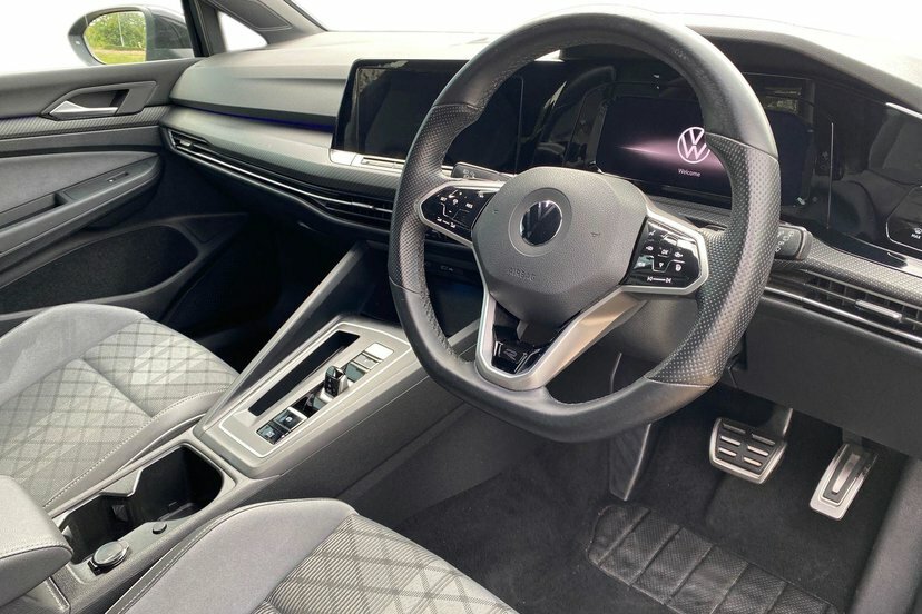 Volkswagen Golf 1.5 Etsi Mhev R-line Hatchback Hybrid D RE71XSJ Black #6