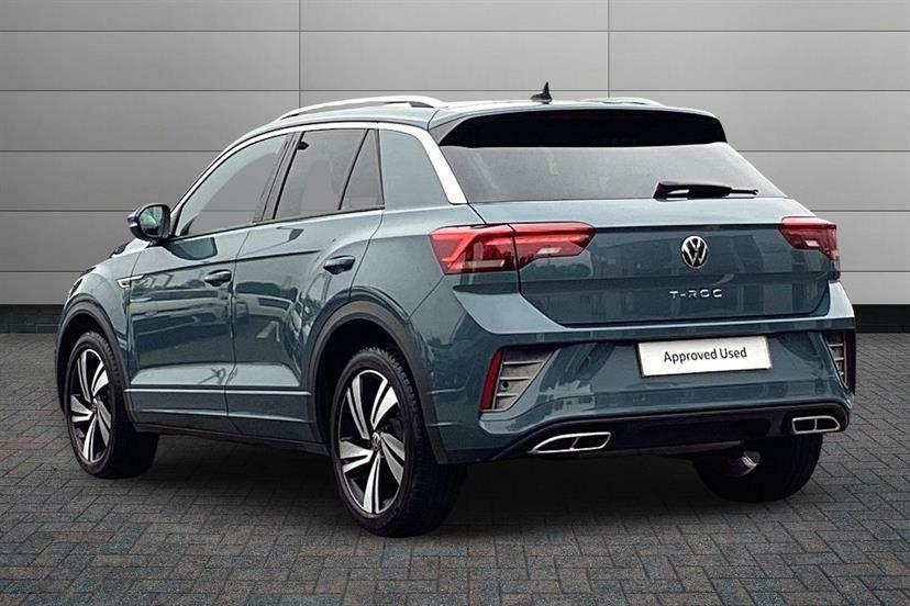 Volkswagen T-Roc 1.5 Tsi R-line Dsg Blue #3