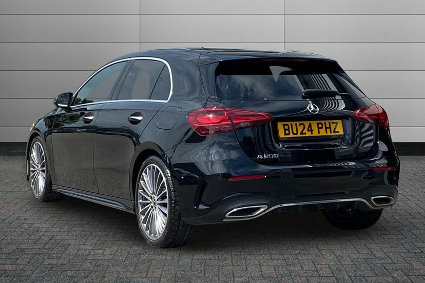 Mercedes-Benz A Class A200h Mhev Amg Line Premium Plus BU24PHZ Black #2
