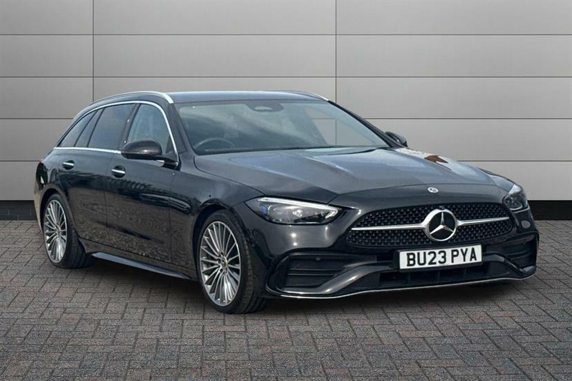 Mercedes-Benz C Class C200 Amg Line Premium 9G-tronic Black