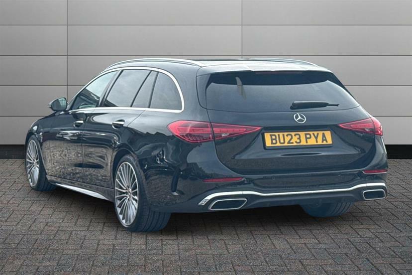 Mercedes-Benz C Class C200 Amg Line Premium 9G-tronic Black #2