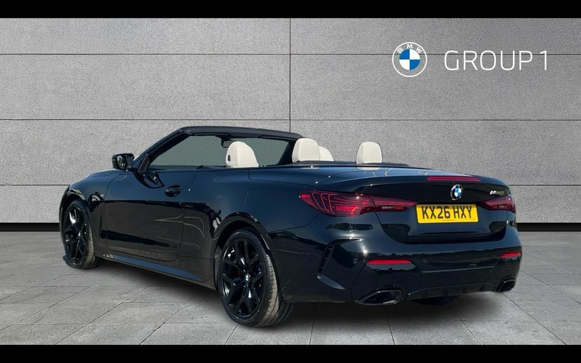 BMW 4 Series M440i Xdrive Convertible KX26HXY Black #2