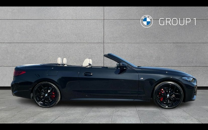 BMW 4 Series M440i Xdrive Convertible KX26HXY Black #3