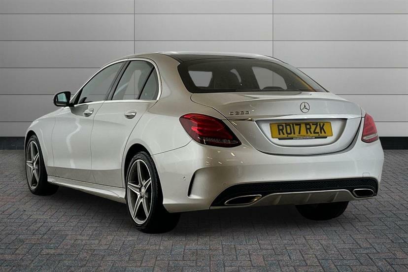Mercedes-Benz C Class C200 Amg Line Premium 9G-tronic Silver #2